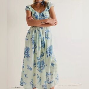 Free People Forget Me Not MIDI Dress
